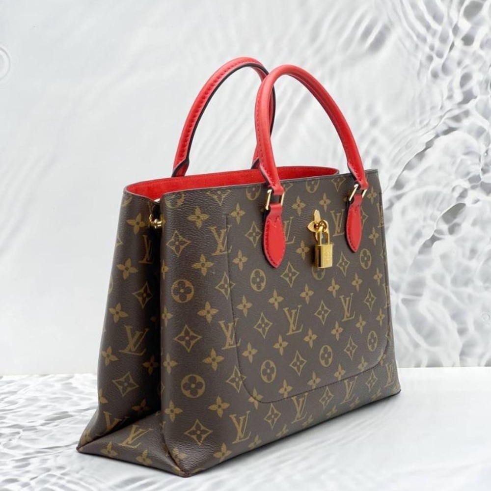 Louis Vuitton monogram flower tote cloth handbag - Picture 2 of 16